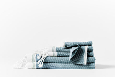 Coyuchi Mediterranean organic flat-woven towels, Wirecutter's organic pick