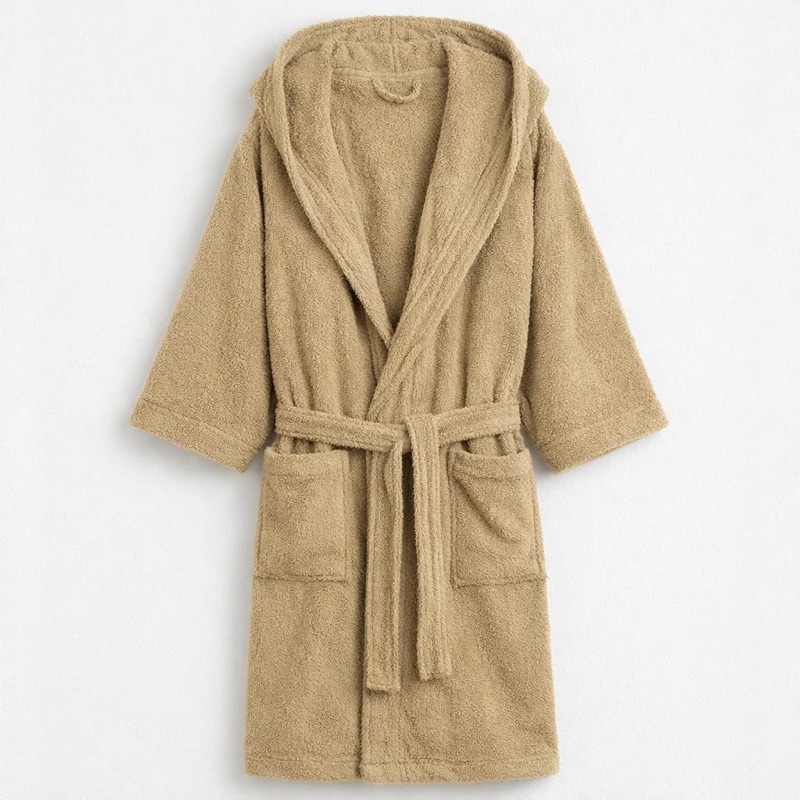 Kemet Cotton Ultra Soft Bath Robe in beige
