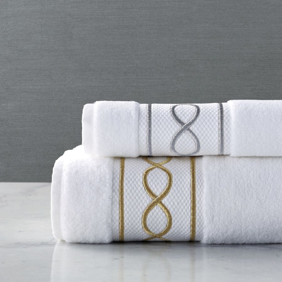 Frontgate Resort Collection bath towel close-up showing terry construction