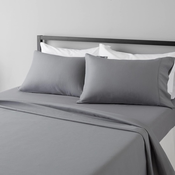 Amazon Basics microfiber sheet set in white